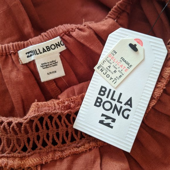 Billabong Lace and Lies Cottagecore Jumpsuit, sz S - Picture 8 of 8